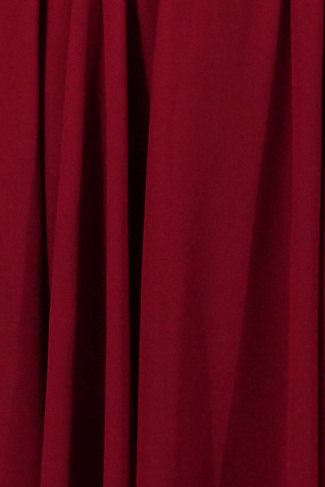 Mikael Aghal Belted Midi Dress – Long Sleeve Tie Neck