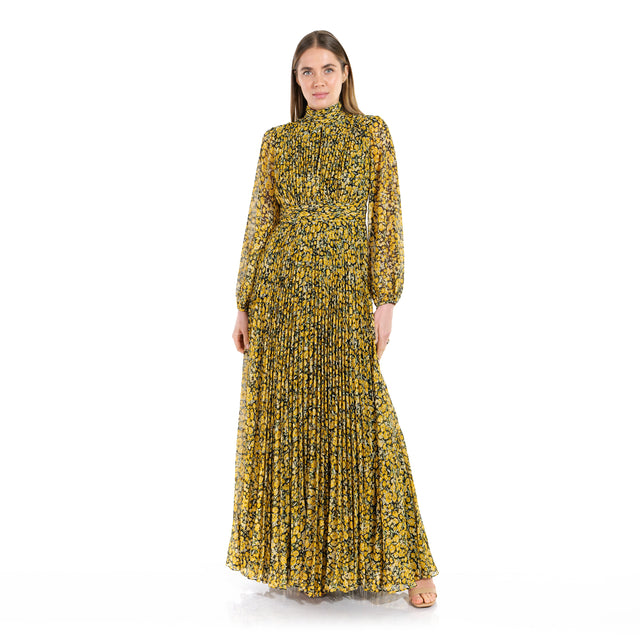 The Golden Meadow Pleated Gown