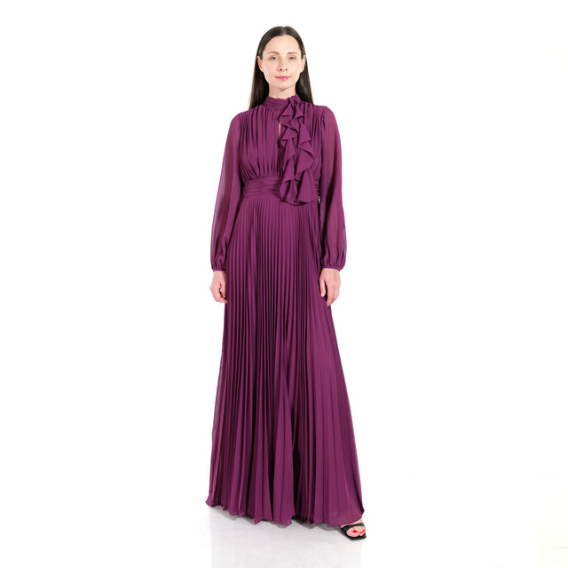 The Pleated Ruffle Gown