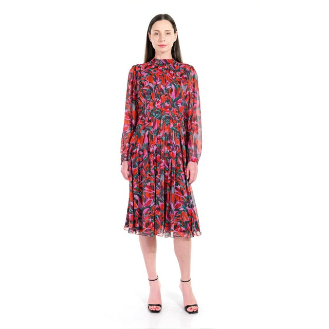 The Botanical Print Midi Dress