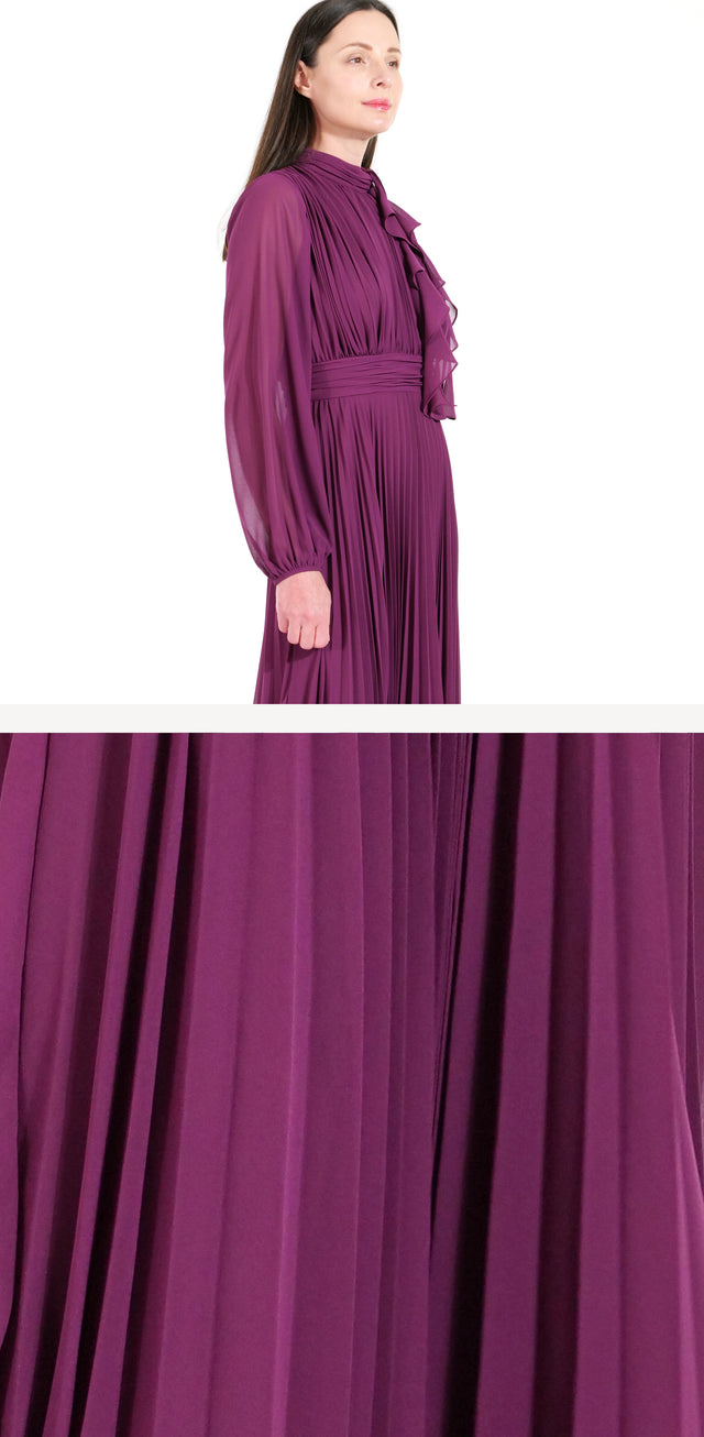 The Pleated Ruffle Gown