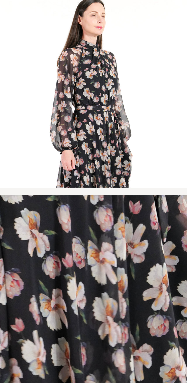 The Blossom Print Midi Dress