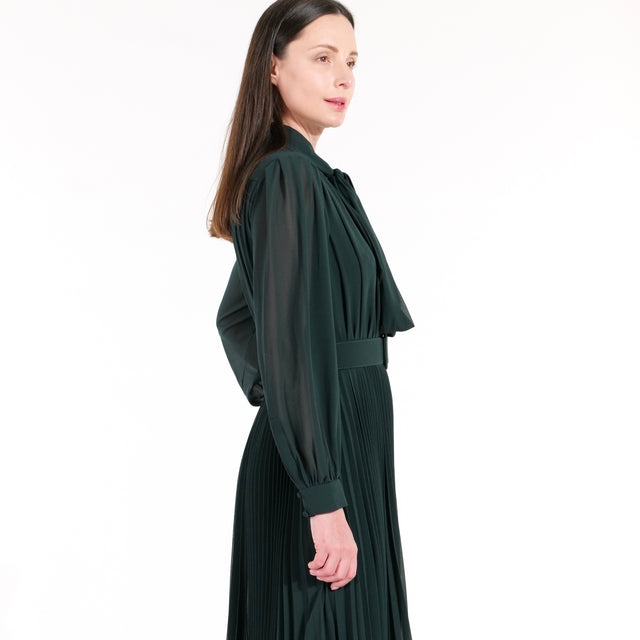 The Chiffon Pleated Midi Dress