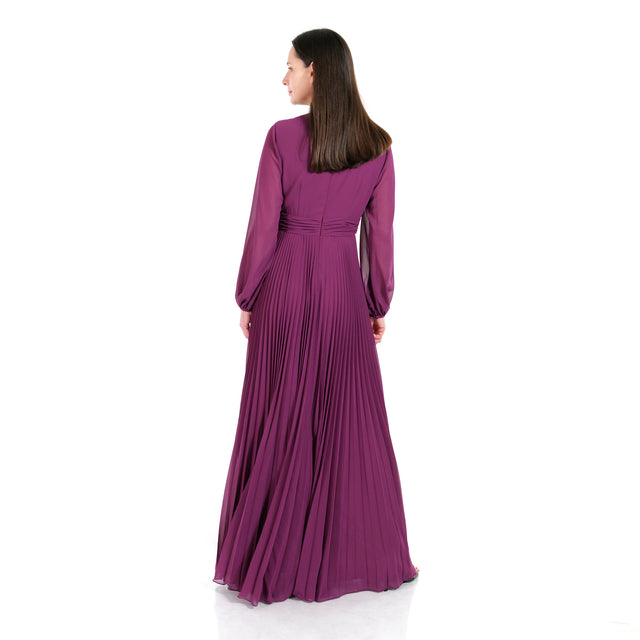 The Pleated Ruffle Gown