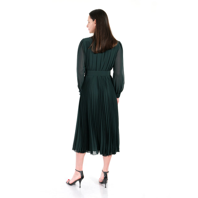 The Chiffon Pleated Midi Dress