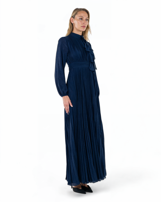 The Pleated Ruffle Gown