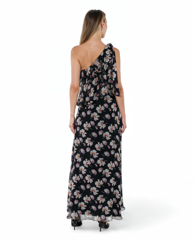 The Floral One-Shoulder Gown