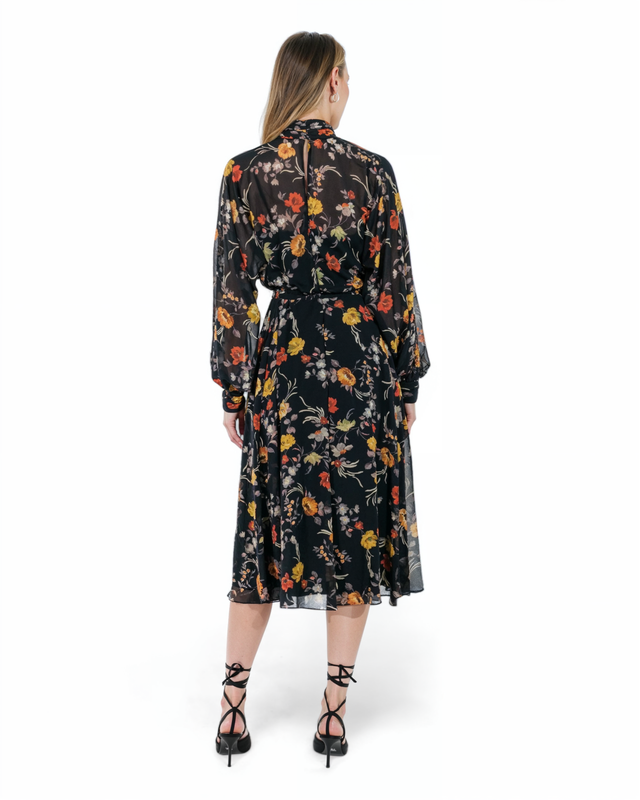 The Autumn Bloom Midi Dress