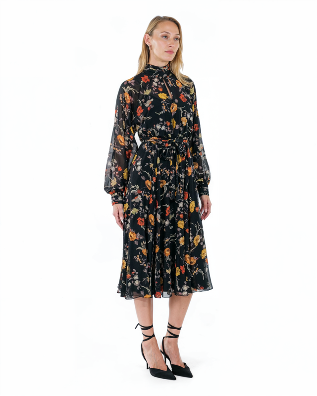 The Autumn Bloom Midi Dress