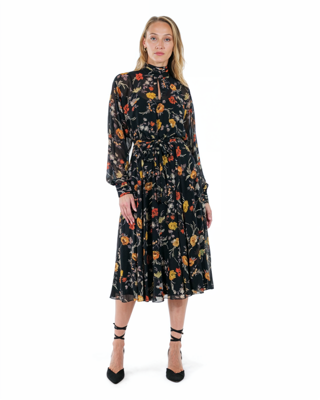 The Autumn Bloom Midi Dress